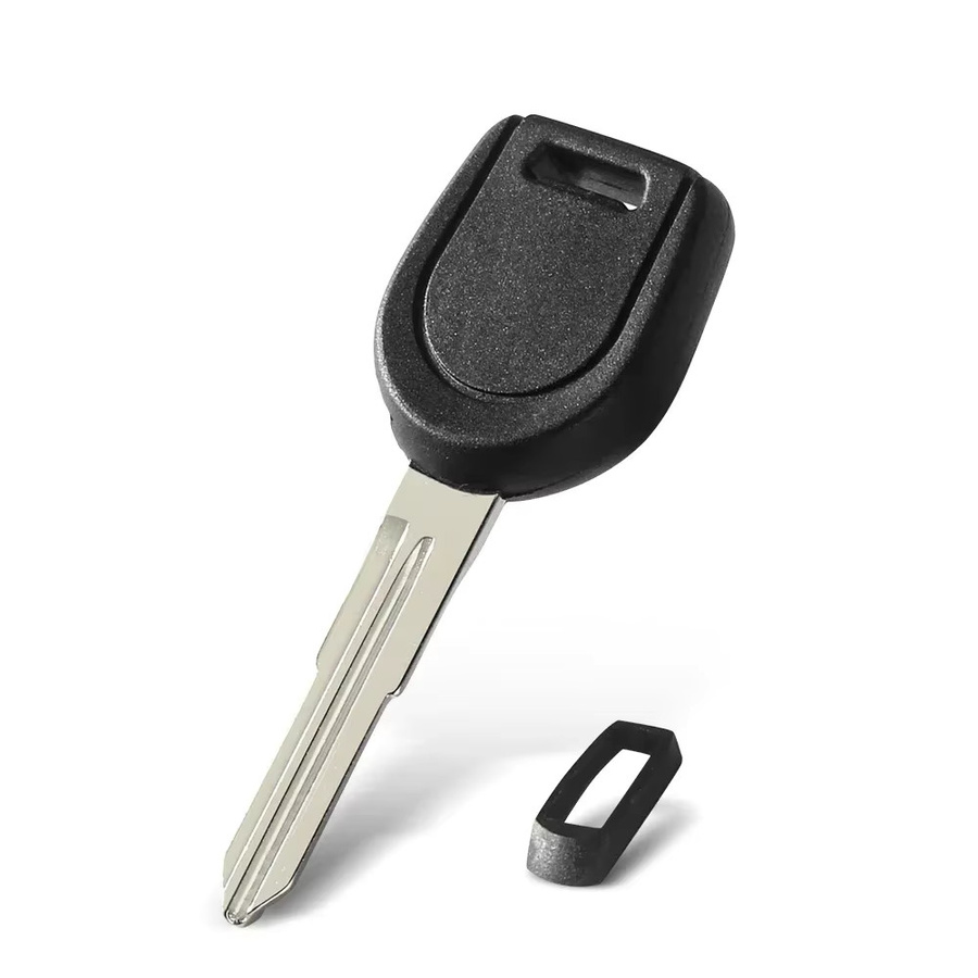 KEYYOU 10er Set Transponder Schlüsselhülle für Mitsubishi Colt Outlander Mirage Pajero in Schwarz ohne Chip MIT11 MIT8 Klinge - Bild 2