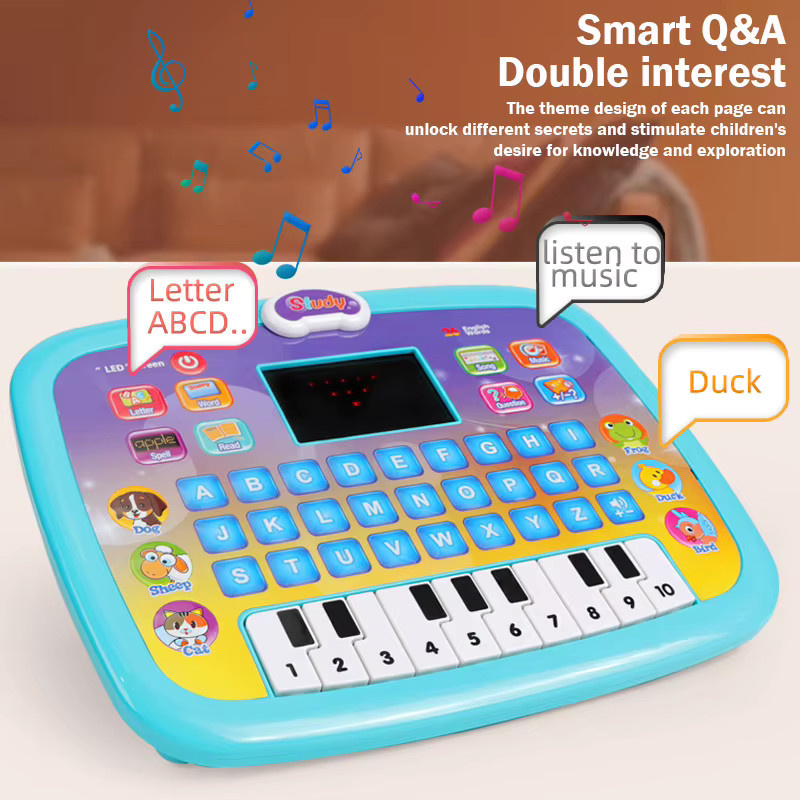 CONUSEA Kinder-Bildungs-Tablet-Spielzeug, Englisch-Lernmaschine, Musik-Sound, ab 3 Jahre - Bild 1