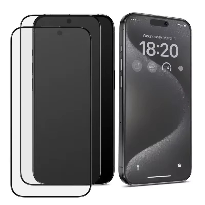 3er-Pack Matte Displayschutzfolie mit oleophober Beschichtung für iPhone 17 Air 16 15 14 13 12 11 Pro Max Milchglas-Effekt von Vieruodis - Bild 2