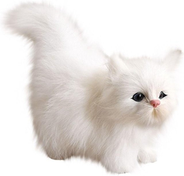 Binchi Fitness Weiche Baby-Katze, Stoffkätzchen, Weiß, ab 0 Jahre - Bild 1