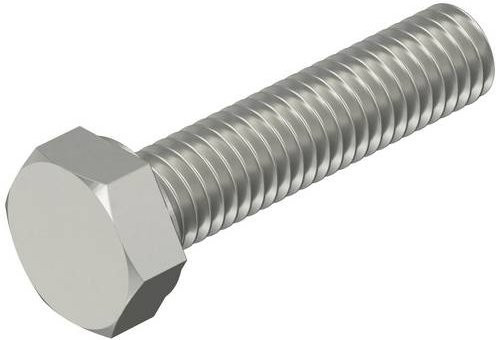 OBO Bettermann Sechskantschraube DIN933 M12x50 A4-80 aus Edelstahl in Silber, 50 Stück - Bild 1