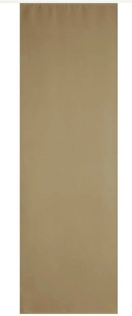 Arsvita Flächenvorhang Alessia in Taupe Dunkel mit Zubehör, blickdicht und modern, Breite: 60 cm, Höhe: 245 cm