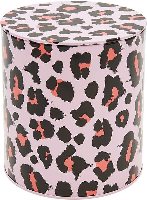 Rico Design Keksdose Acid Leo in Pink, B: 13,6 cm, T: 15,1 cm, H: 15,0 cm - Bild 1