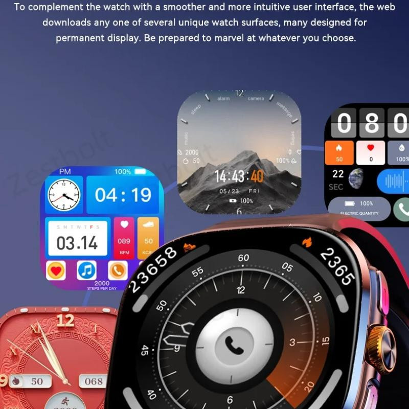 M99 5G Smartwatch mit 2,4 Zoll Amoled Display, Android, Drehkamera, SIM-Kartenslot und WLAN, Schwarz - Bild 6