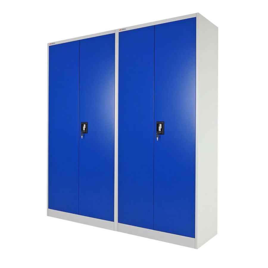 PROREGAL Werkstattschrank Elephant mit 2 Flügeltüren, abschließbar, Stahl, Blau/Lichtgrau, H: 180 cm, B: 80 cm, T: 40 cm - Bild 2