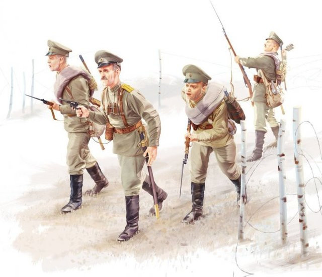 ICM WWI Russische Infanterie, Soldaten, 1:35 - Bild 1
