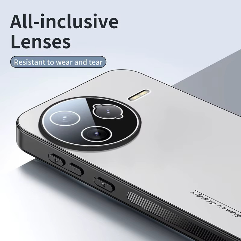 Schutzhülle für Xiaomi POCO F7 Ultra und POCO F7 Pro mit matter AG-Beschichtung und Objektivschutz in Weiß - Bild 3