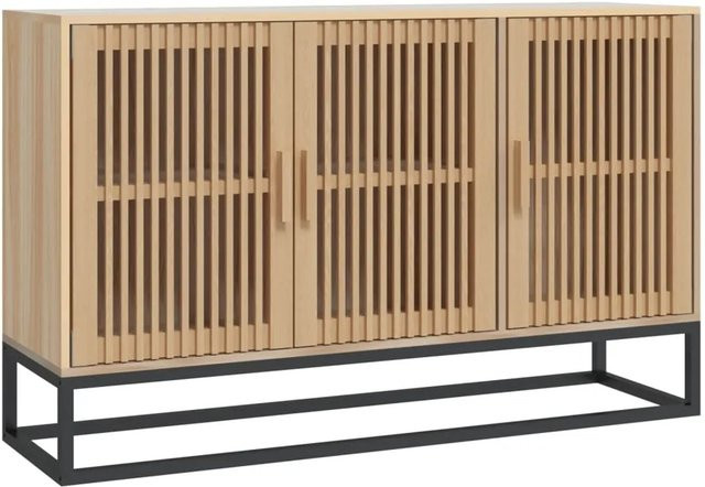 vidaXL Sideboard aus Holzwerkstoff und Kiefernholz in Braun, B/T/H: 105 x 30 x 65 cm - Bild 1