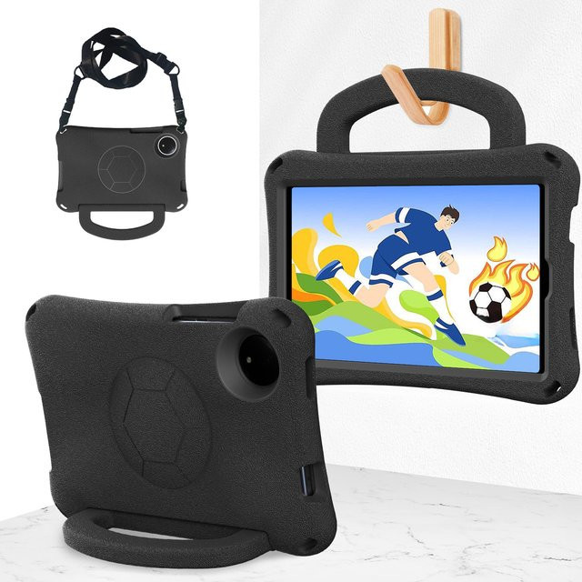 Fußball EVA Schutzhülle für Xiaomi Redmi Pad SE und Xiaomi Pad 5 6 Pro in Schwarz mit Standfunktion - Bild 1