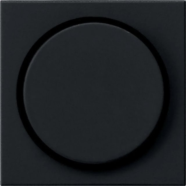 Gira Dimmerabdeckung System 55 in Schwarz - Bild 1