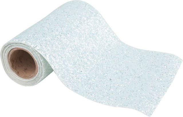 VBS Band Glamour in Eisblau-Glitzer für festliche Dekorationen - Bild 1