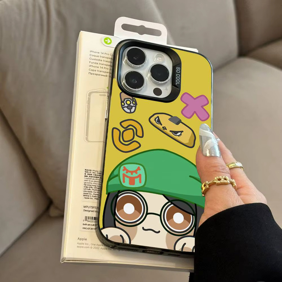 V-Valorant Game-Charakter Kunst Handyhülle für Apple iPhone 11 bis 17 Pro Max Plus, Stoßfeste Rückseite, Silber und Mehrfarbig - Bild 4
