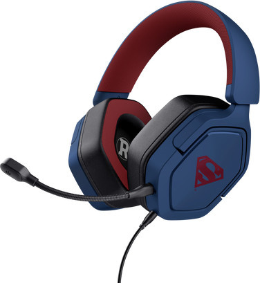 Trust Gaming GXT492SM Carus Over-Ear Gaming Headset Superman Edition in Blau mit 3,5 mm Klinkenanschluss für PC, PlayStation, Xbox und Nintendo Switch - Bild 1