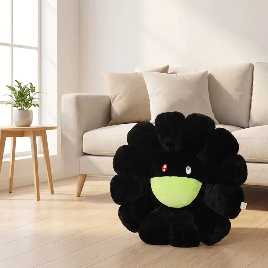 Bandai Murakami-Stil Blumenförmiges Plüschkissen, Mehrfarbig, 1-teiliges Set - Bild 3