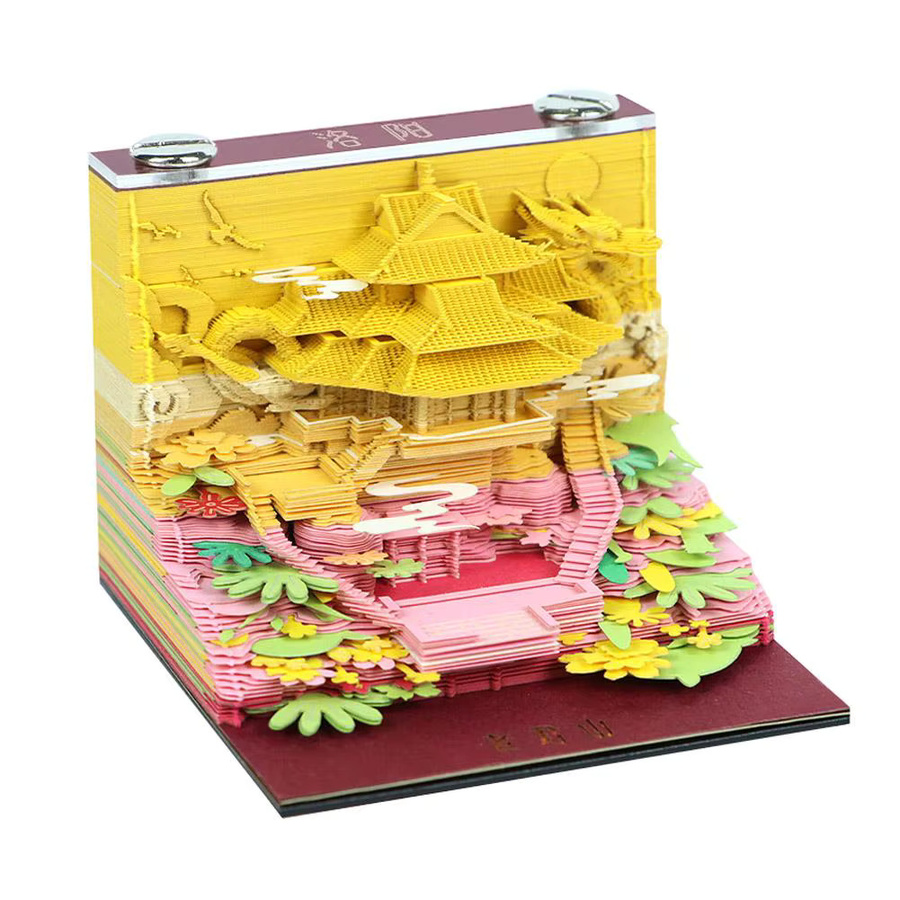 Kulturelles Kreatives 3D-Papier-Schnitz-Notizblock als Tischdekoration in Multicolor - Bild 5
