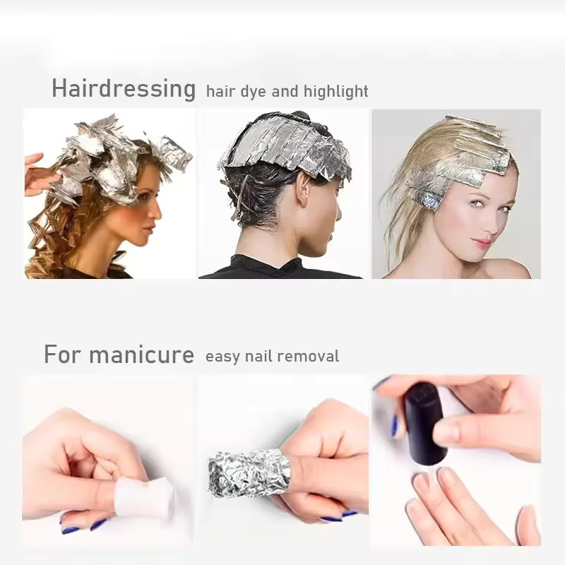 WANMEI Aluminium Folie für Haar Färbung und Highlights, 1 Rolle - Bild 5
