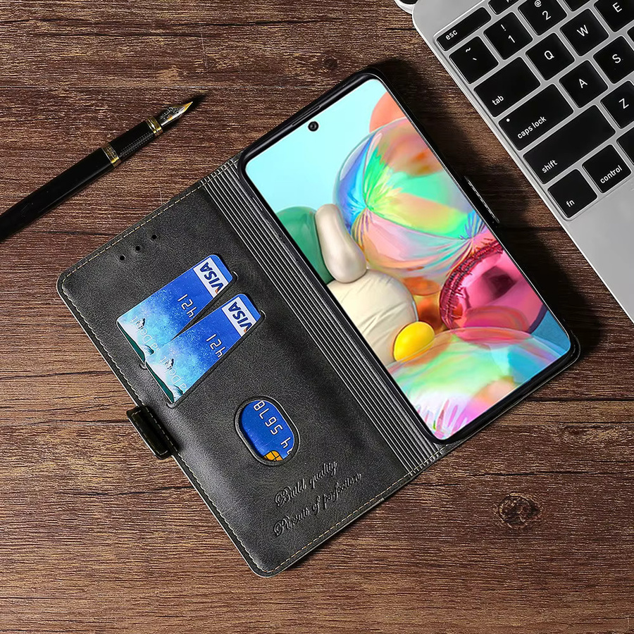 Luxus Flip Leder Handyhülle für Infinix Smart 10 10Plus 9 9HD 8 8Plus 8 Pro 7 4 in Weiß - Bild 3