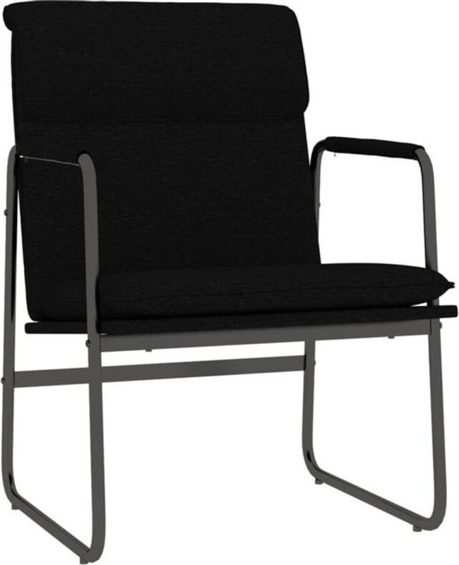 Modern Loungesessel von vidaxl in Schwarz aus Stoff und Holz, B/T/H: 55 x 64 x 80 cm - Bild 1