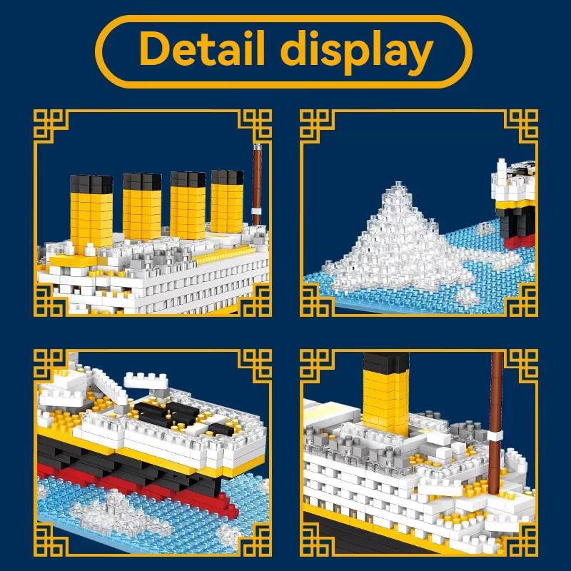 Yaafun Titanic Micro Brick Bausteine-Set, Fahrzeuge, Mehrfarbig - Bild 4