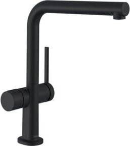 Hansgrohe Spültisch-Einhebelmischer Talis M54 in Mattschwarz mit Geräteabsperrventil und schwenkbarem Auslauf - Bild 1