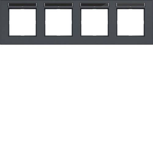 Hager Rahmen Anthrazit matt WAD8402AT - Bild 1