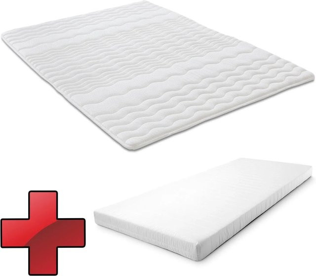 Matratzen Discount Komfortschaummatratze K10 in Weiß mit Mikrofaser-Bezug und abnehmbarem Bezug, B/T/H: 90 x 200 cm - Bild 1