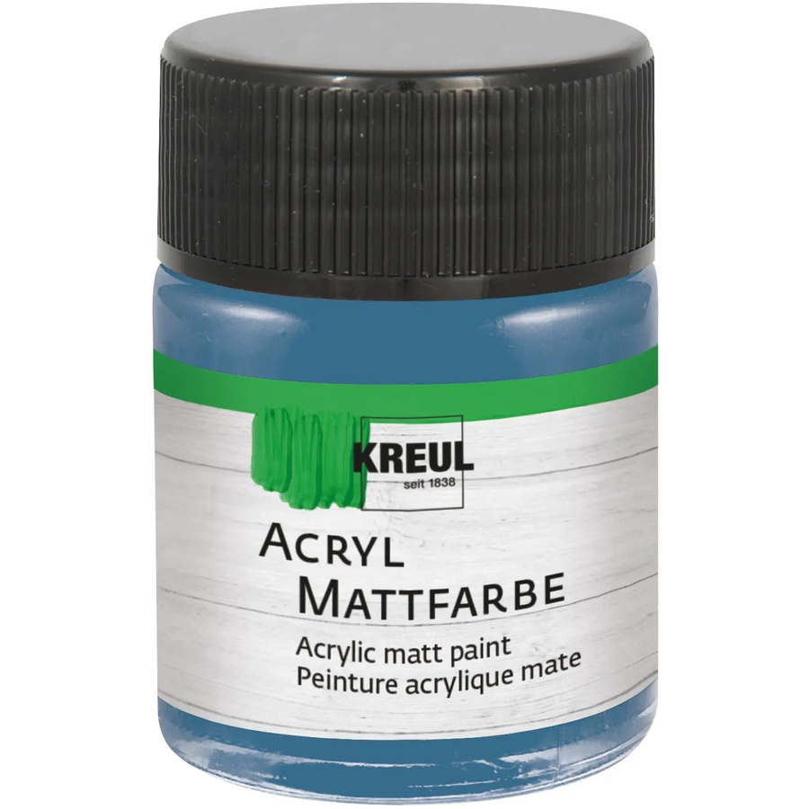 Kreul Acrylfarbe Matt Stahlblau 50 ml - Bild 2