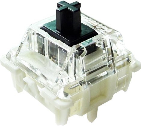 Gateron Black Switch Pro Linear Mechanical Keyboard Switches 5-polig, Schwarz, Vorgeschmiert - Bild 1