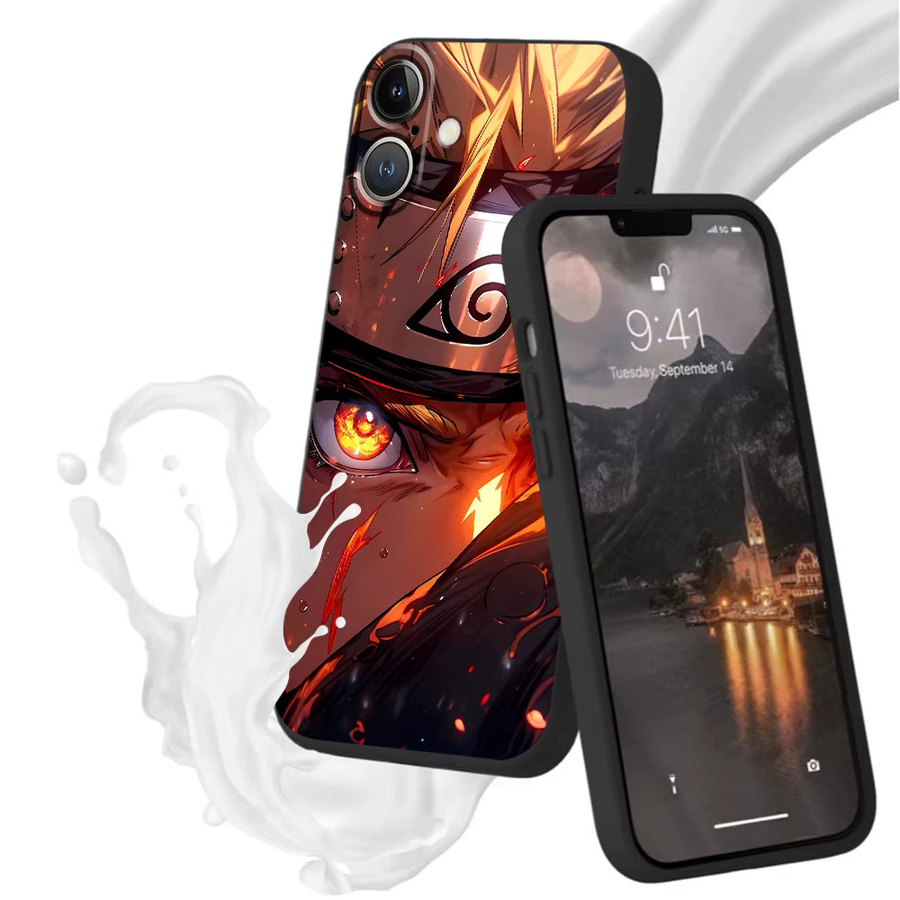 Naruto Handyhülle für iPhone Modelle in Schwarz und Multicolour weiche Schutzhülle - Bild 6