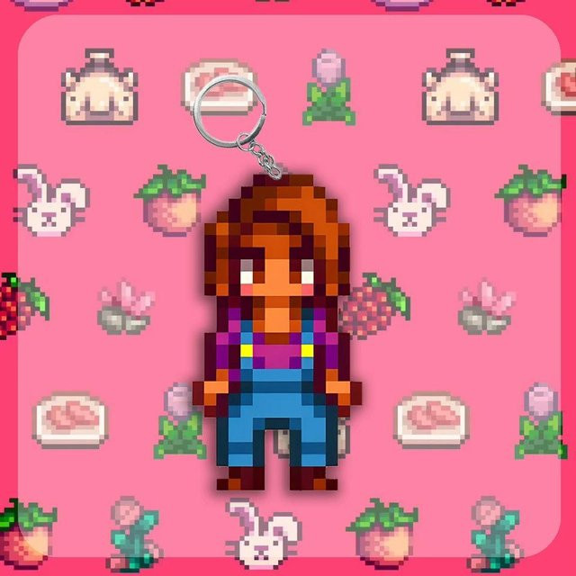 CHIC STUDIO Schlüsselanhänger Alex Stardew Valley Elliott, brown, 4-5cm - Bild 1
