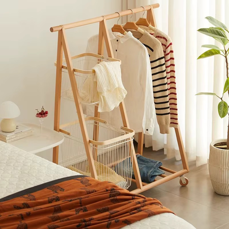 DUTRIEUX Kleiderstange aus Holz in Braun im minimalistischen Nordic-Design - Bild 2