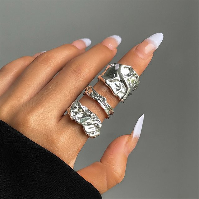 laoloutian Ring, Silber, Vintage, Unisex - Bild 1
