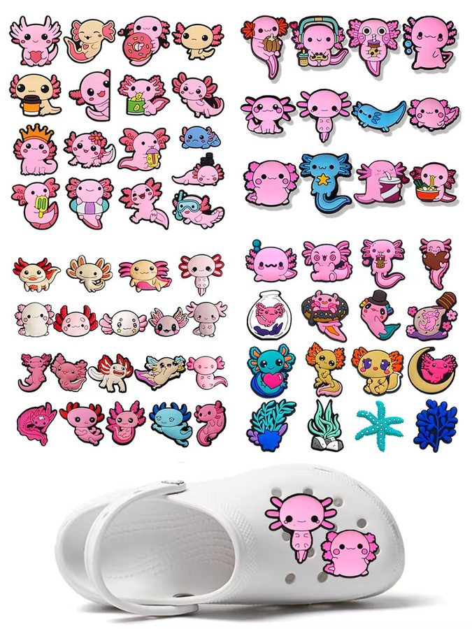 Hot Toys Charms, Salamander-Schuh-Schuhdekorationszubehör, rosa, 12-17 Stück - Bild 5