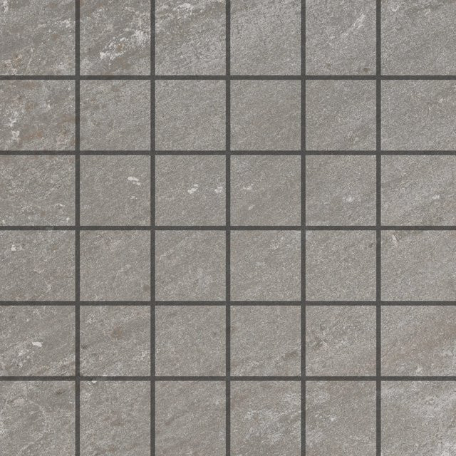 Vitra Mosaikfliese Olympus Feinsteinzeug Grau Steinoptik Matt B/B: 30 x 30 cm - Bild 1