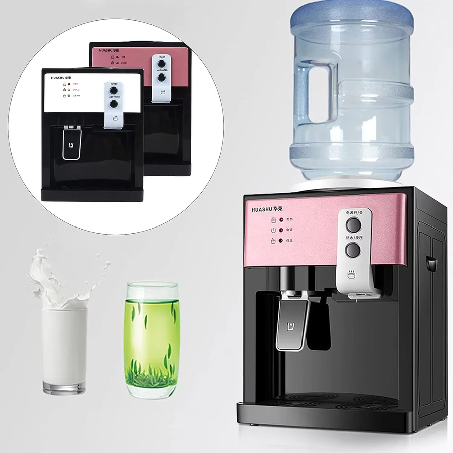 HUASHU Elektrischer Mini Desktop-Wasserspender für Heiß- und Kaltwasser in Pink - Bild 5