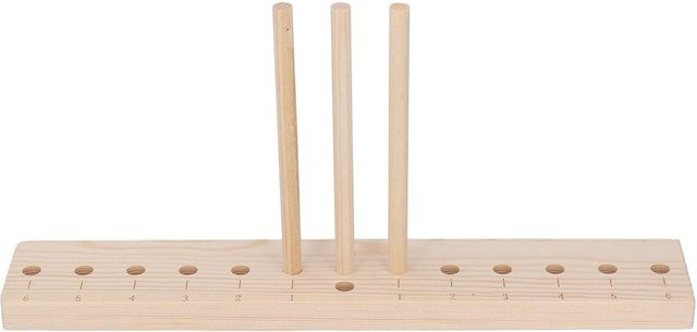 Bogenbauer Einstellstifte aus Eichenholz in Beige mit 3 langen Stäben für DIY-Bastelarbeiten - Bild 1