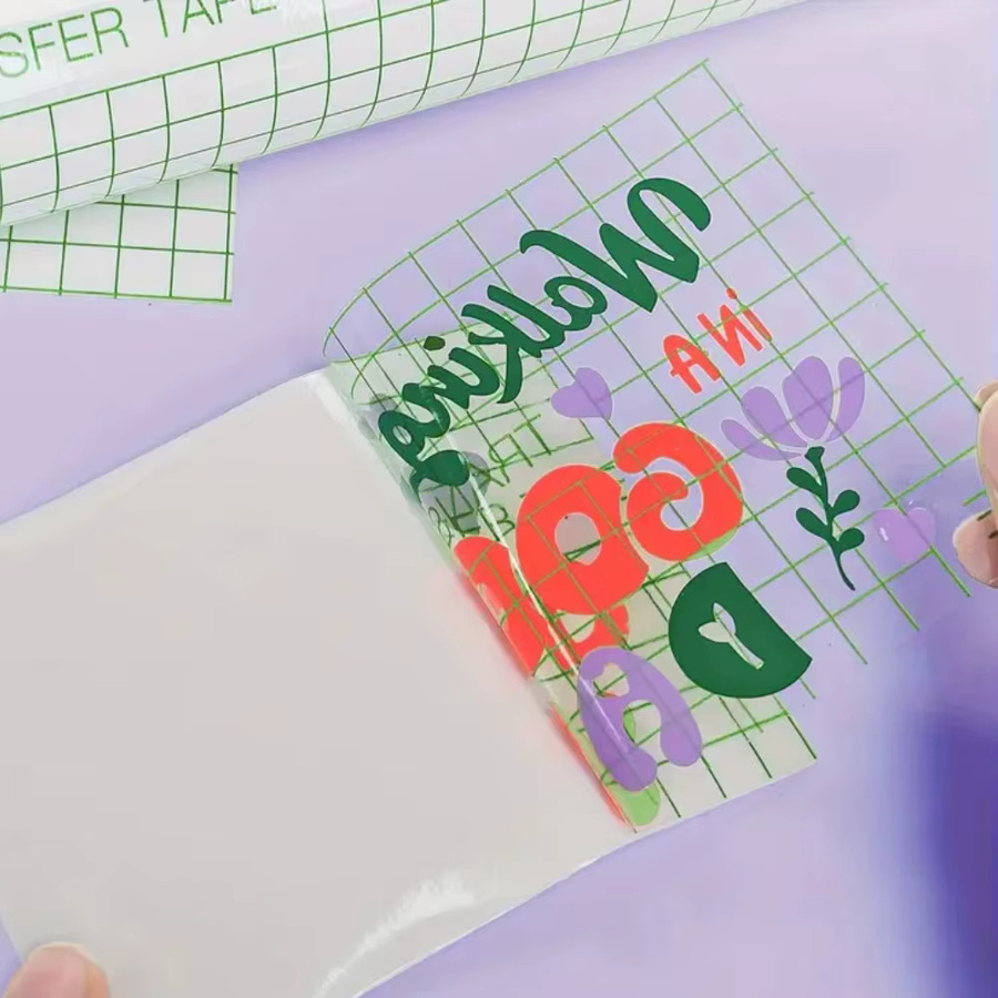 Premium-Vinyl-Transferfolie in Transparent für selbstklebende Vinylfolien mit Standard- und starker Haftung für Maker und Silhouette - Bild 2