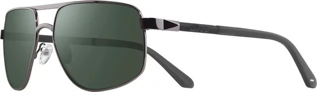 Revo Adams Sonnenbrille, Square, Acetat, Herren, Vollrand, Blue Green Grey - Bild 1