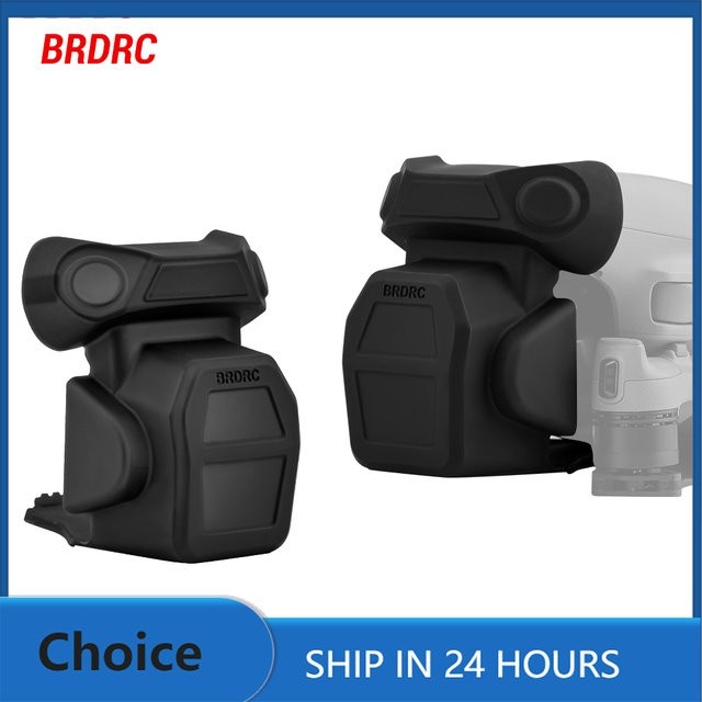 BRDRC Objektivdeckel für DJI Air 3S Drone Gimbal Lock Cover Kamera Schutzfolie in Schwarz - Bild 1