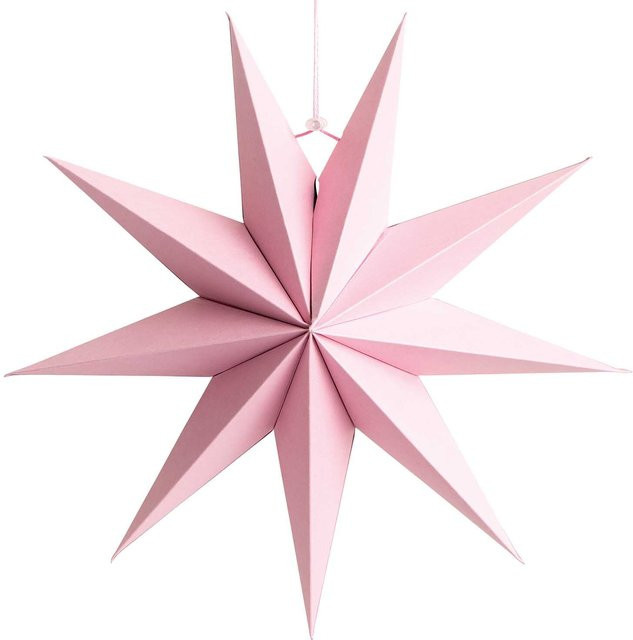 Rico Design Papierstern Rosa zum Auffalten für Weihnachten, Durchmesser: 28 cm - Bild 1