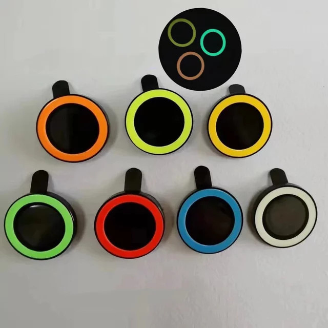 9HD Kratzfeste Keramik-Objektivringkappe als Schutzfolie für Apple iPhone 17 Pro Max, 16 Pro, 15, 14, 13 Mini in Blue Multicolour - Bild 1