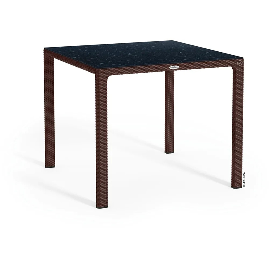 Lechuza Esstisch mit HPL-Platte in Mokka, quadratisch, Breite: 90 cm, Tiefe: 90 cm - Bild 2