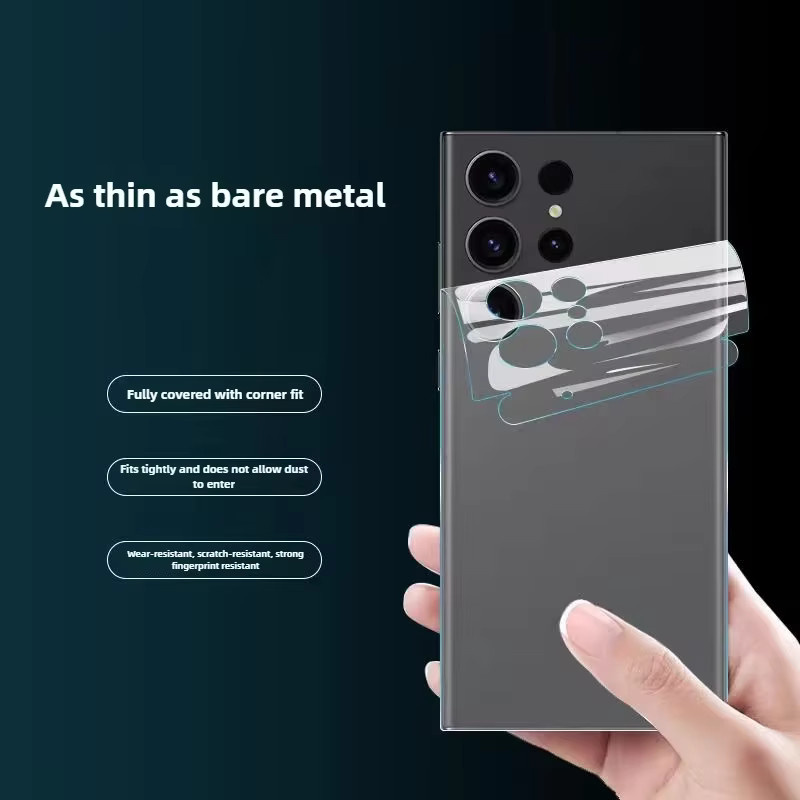 2 Stück Hydrogel-Rückseiten-Abdeckung für Samsung Galaxy S25 S24 S23 S26 Ultra Plus, transparente Schutzfolie in HD und Matt - Bild 2