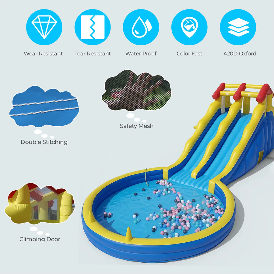 RTS inflatable Aufblasbare Hüpfburg-Wasserrutsche, Bunt / Mehrfarbig, ab 2 Jahren - Bild 3