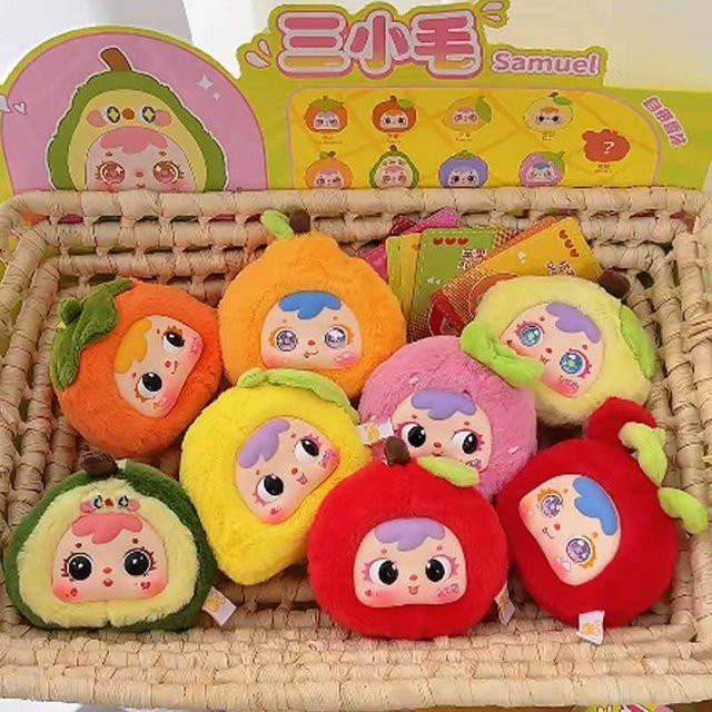 52TOYS Samuel Sure Enough Tempting Series Blind Box, Frucht-Puppen-Modellierung Ornament Rucksack-Anhänger, Einzelfigur - Bild 1
