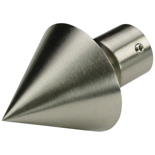 LIEDECO Endstück France Kegel aus Metall in Silber, Durchmesser: 20 mm - Bild 2