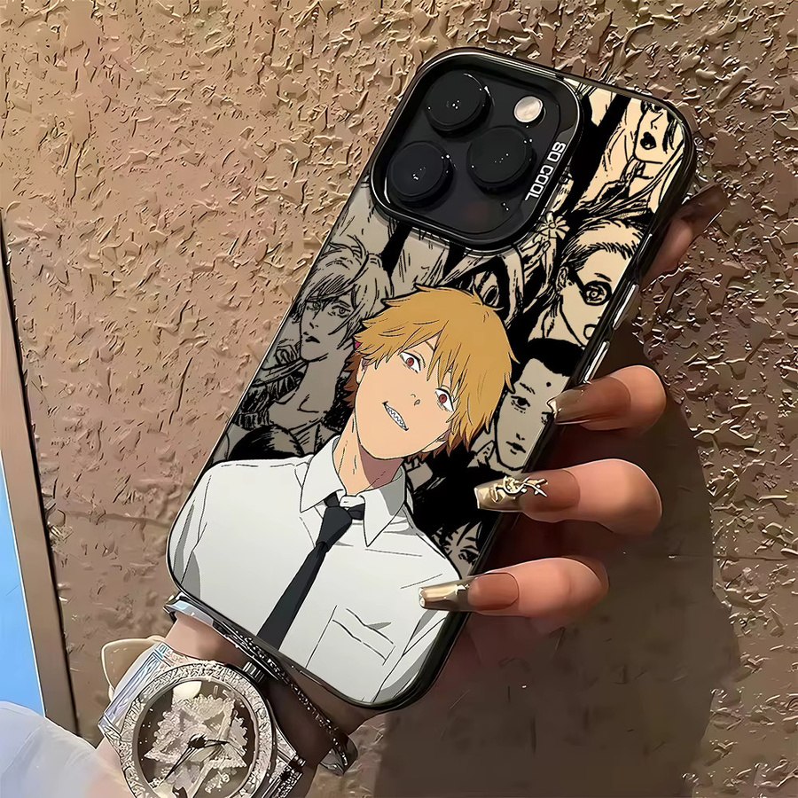 Anime Chainsaws Man Handyhülle für Xiaomi Redmi Note 7 8 9 9S 10 11 12 13 14 15 Pro Plus 4G 5G matte Sturzsichere Rückabdeckung in Multicolour - Bild 2