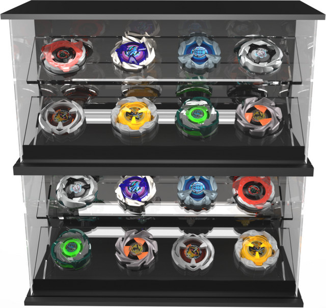 beyscollectors Acryl-Vitrine für Sammlerstücke, mit Licht, transparent, staubdichte Displaybox - Bild 1