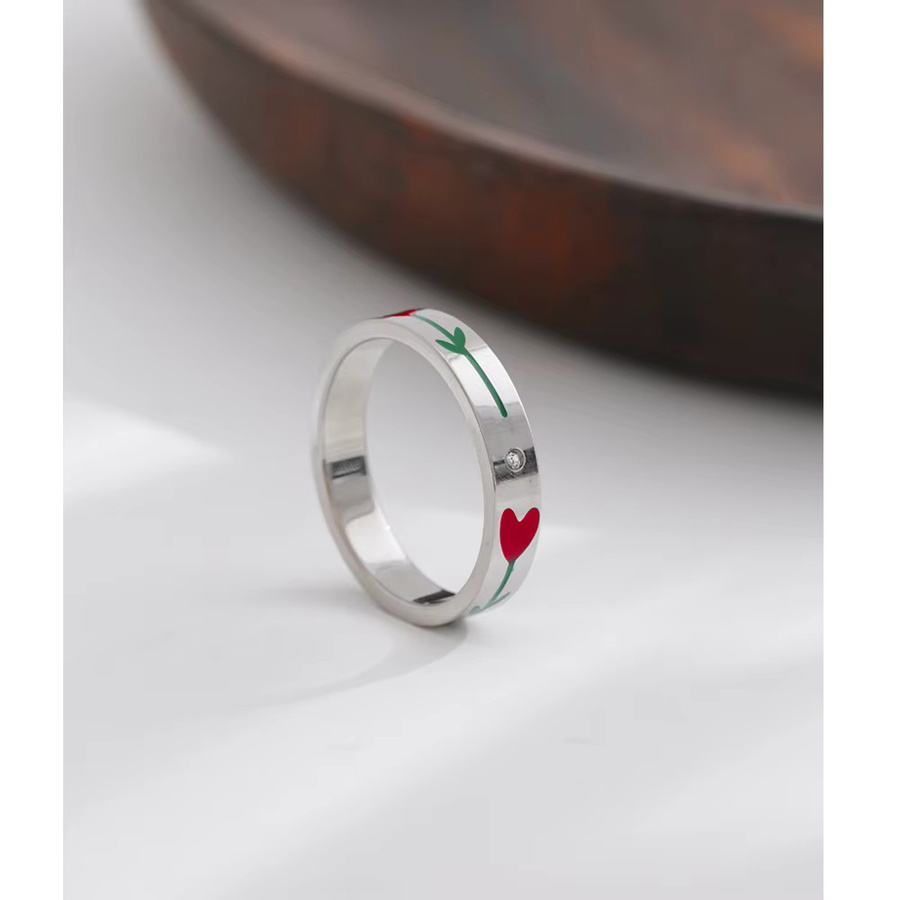 NiNice Fingerring Edelstahl, Silber, Unisex - Bild 3