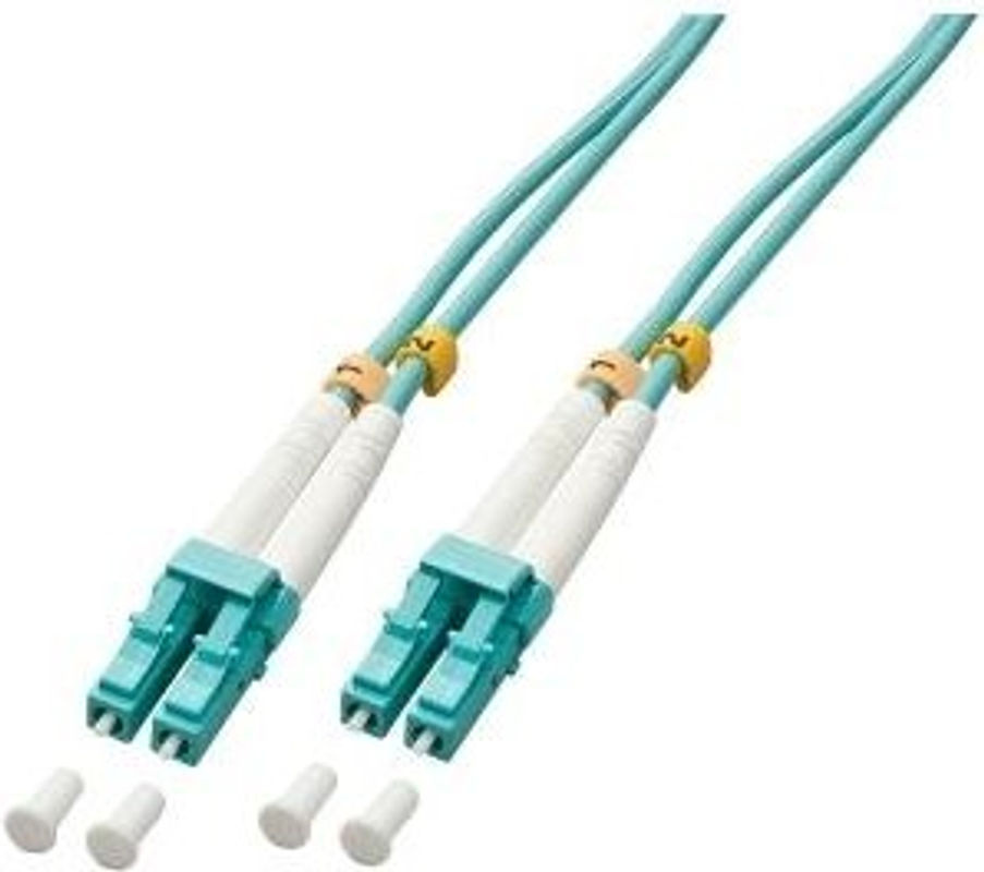 Lindy Glasfaser LWL Anschlusskabel OM3 Multimode Blau 50 m mit 1x LC-Stecker auf 1x LC-Stecker 50/125 µm - Bild 2